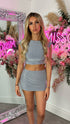 Isabella Grey Mini Skirt